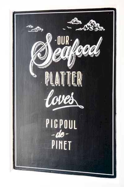 Seafood Platter Sign