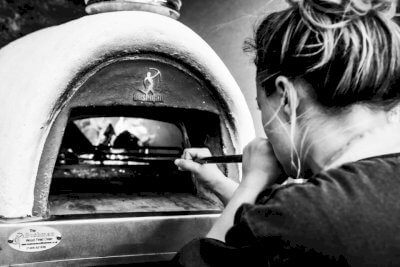 Pizza in Woodfired Oven