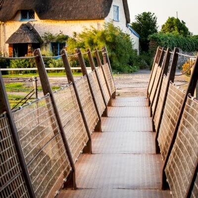 Hotel steps to Porlock Weir