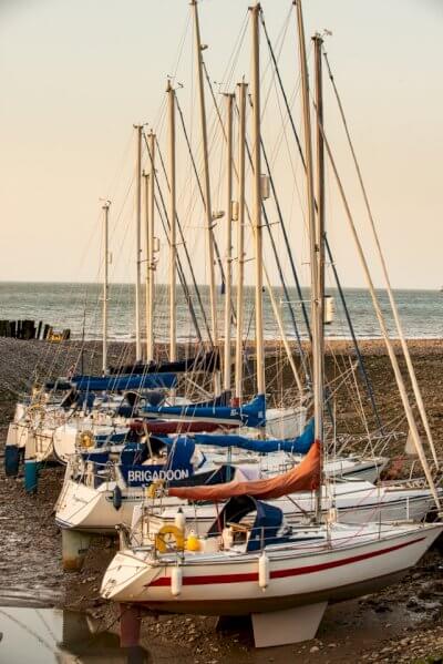 Boats on the Harbour in Dunster